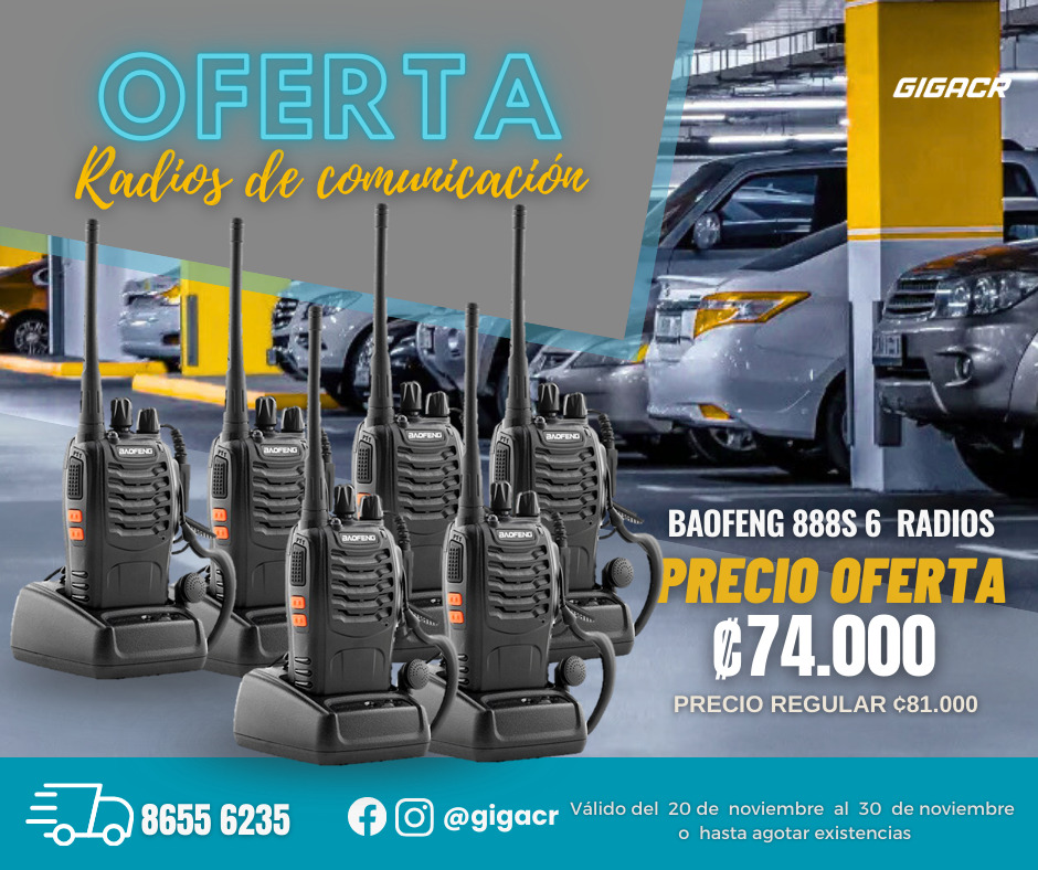 Oferta: 6 Radios Baofeng 888s En promocion