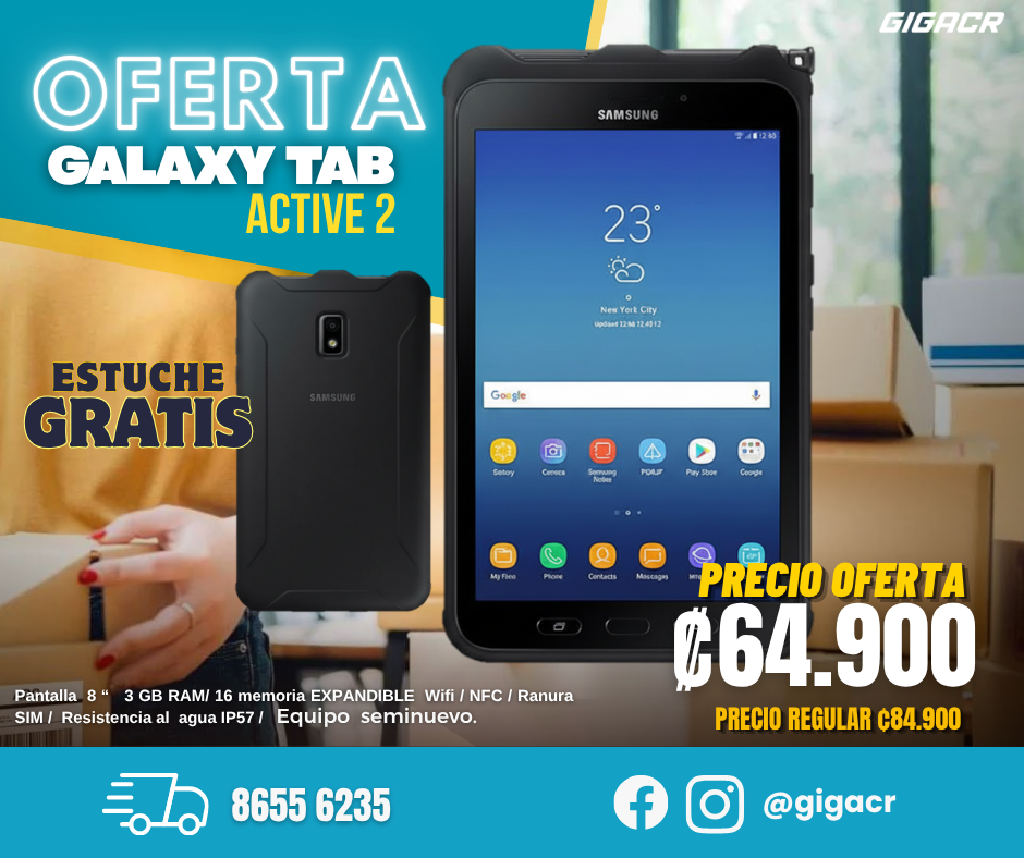 Oferta: Tablet  Samsung Galaxy Tab Avtive 2 - Equipo seminuevo PROMO